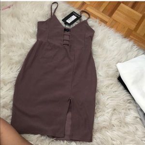 Mauve Mini Dress by Pretty Little Thing